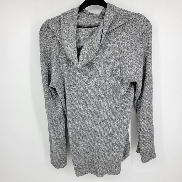 Anthropologie Womens Sunday Grey Cowl Neck Lazy Comfy Sweater Size XS - Picture 5 of 10